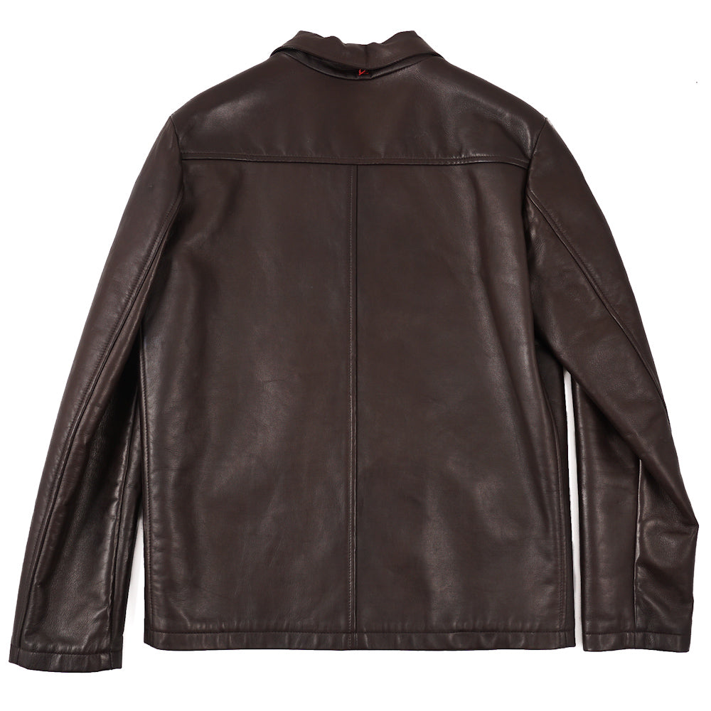 Isaia Wool-Lined Leather Jacket - Top Shelf Apparel