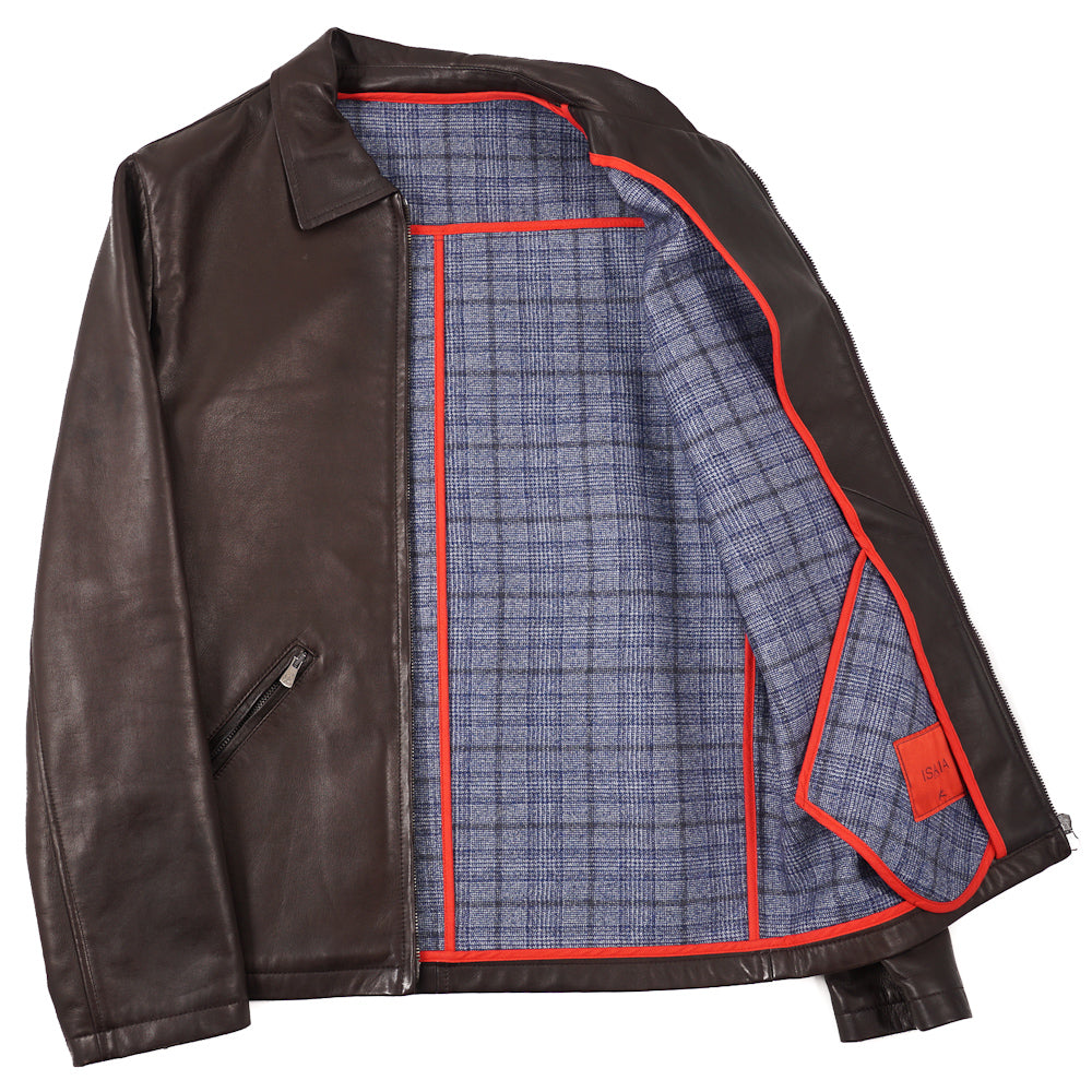 Isaia Wool-Lined Leather Jacket - Top Shelf Apparel