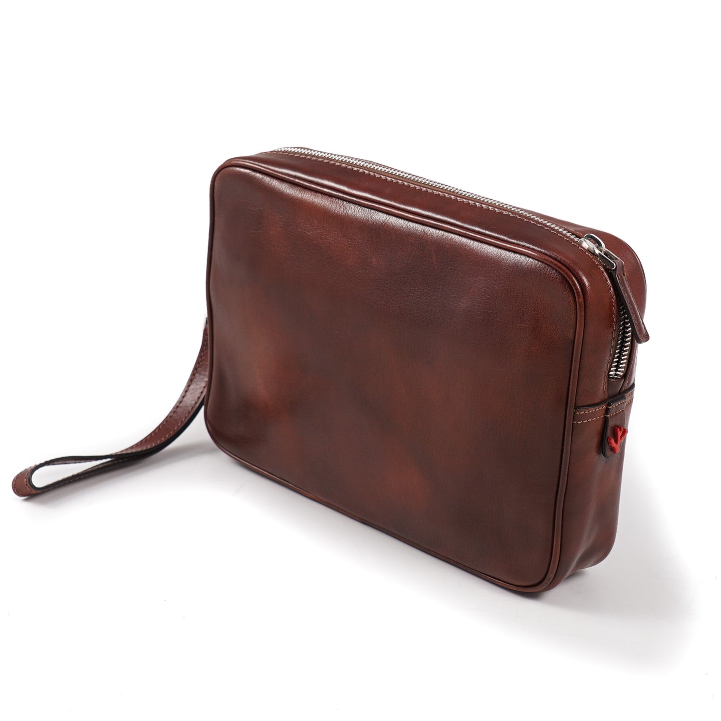 Isaia Antiqued Leather Toiletry Bag - Top Shelf Apparel