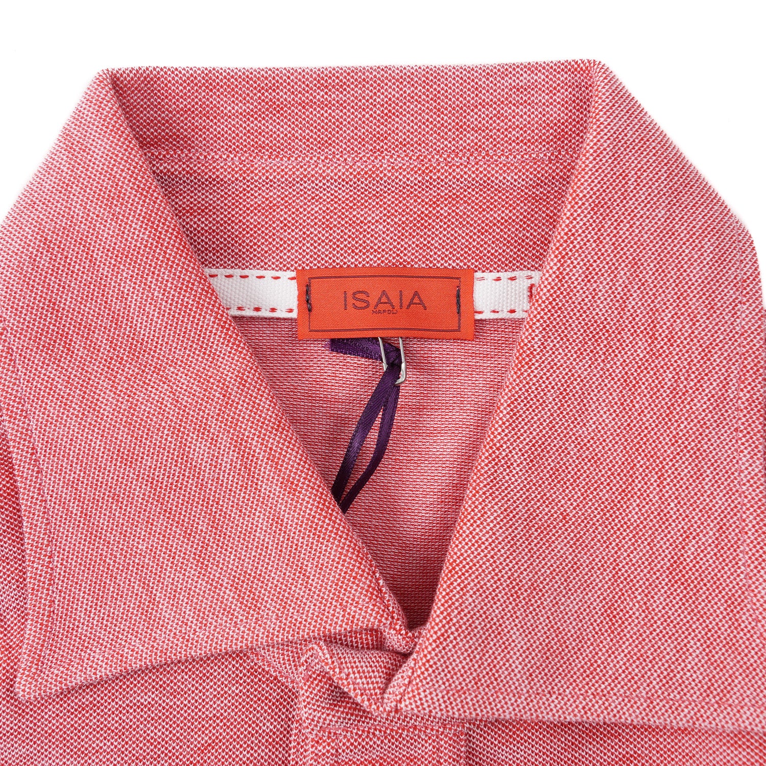 Isaia Long Sleeve Pique Cotton Polo Shirt - Top Shelf Apparel