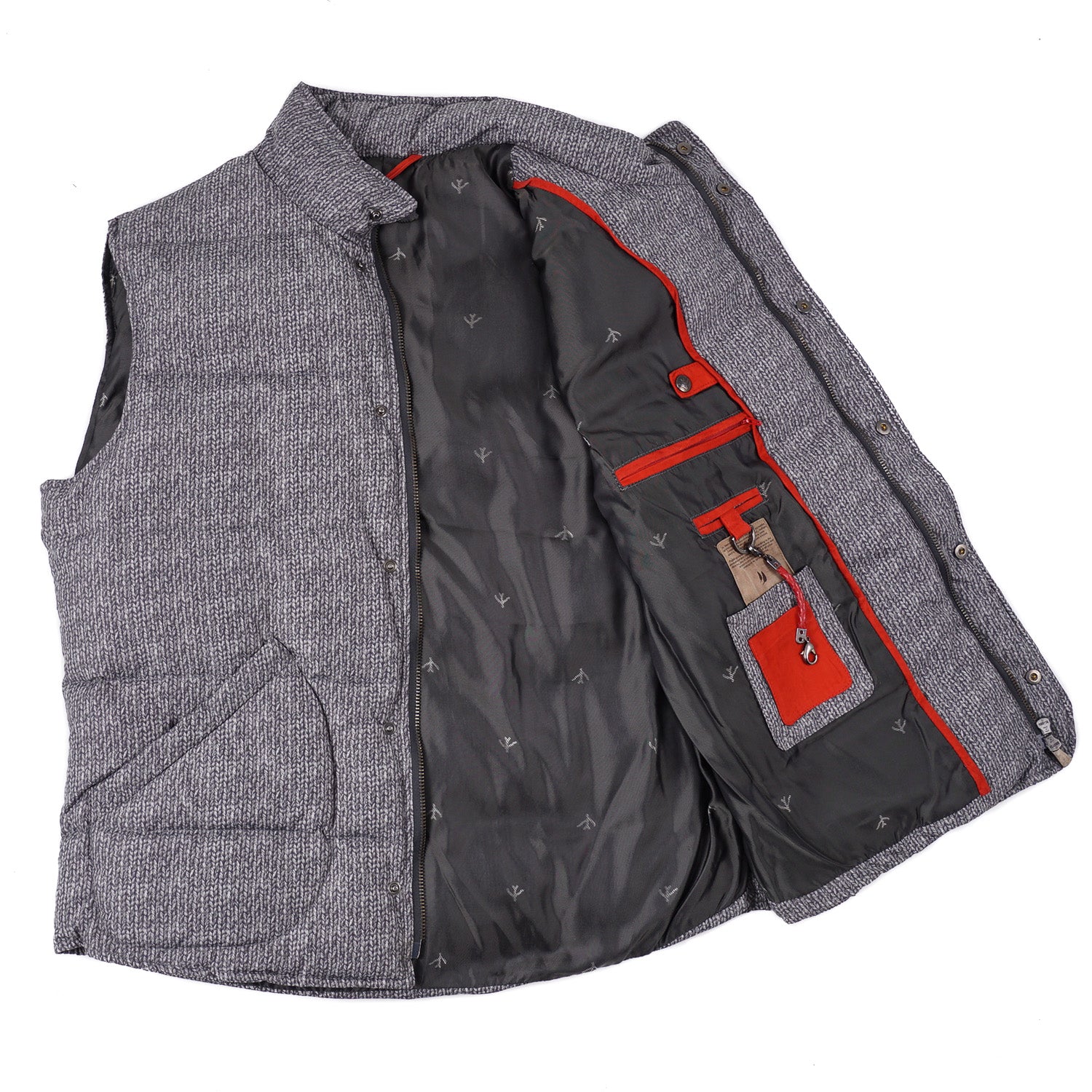 Isaia Cable Printed Quilted Puffer Vest - Top Shelf Apparel