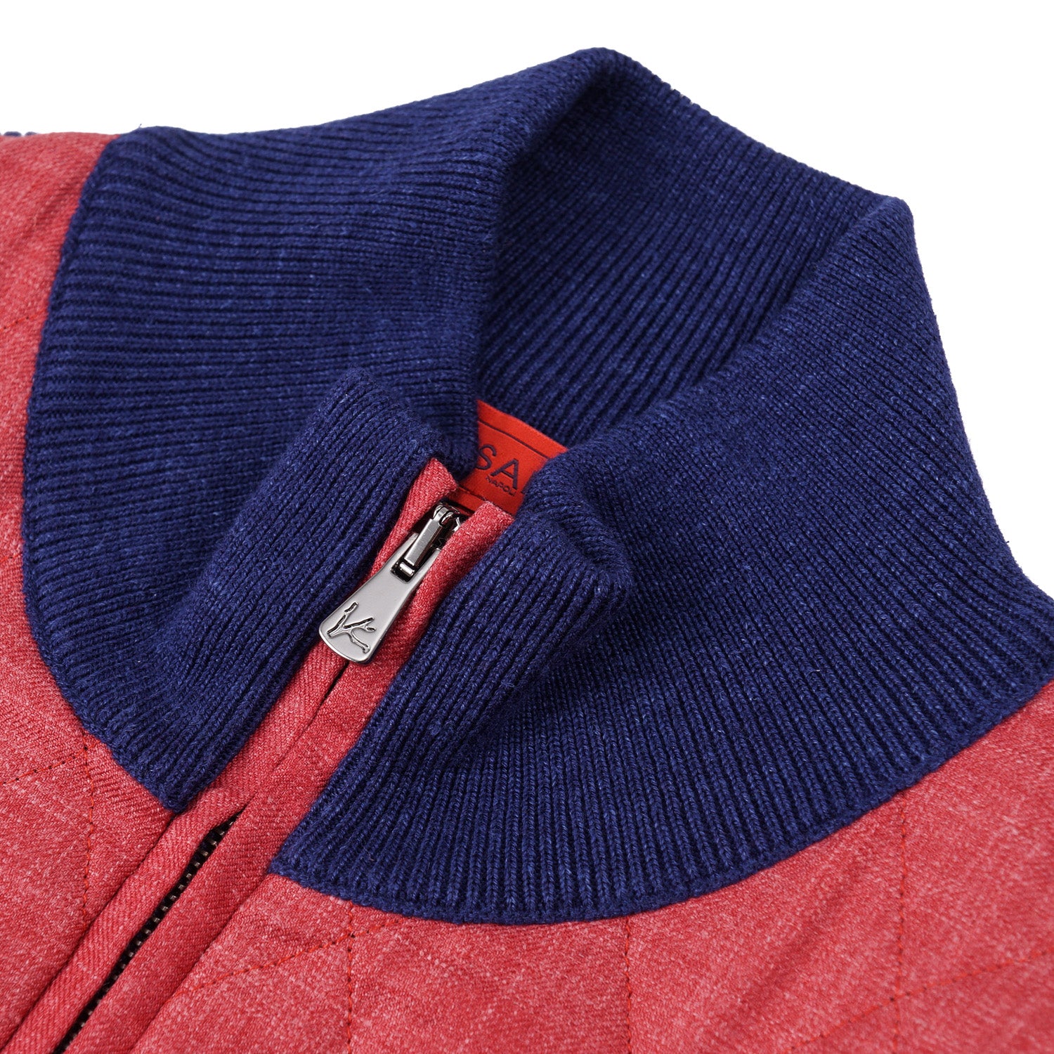 Isaia Knit Wool Bomber Jacket with Quilted Front - Top Shelf Apparel