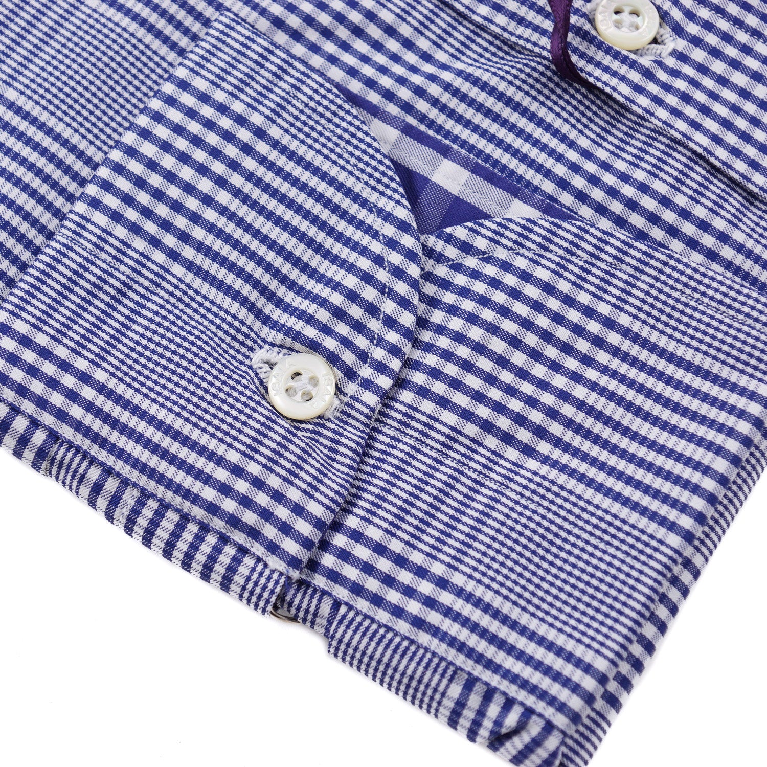 Isaia Slim-Fit Navy Check Cotton Shirt – Top Shelf Apparel