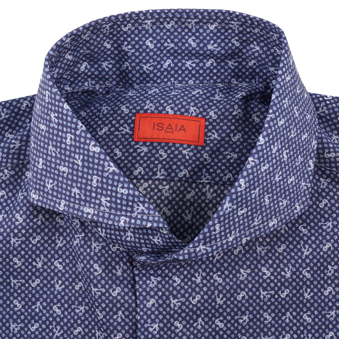 Isaia Slim-Fit Printed Cotton Shirt - Top Shelf Apparel