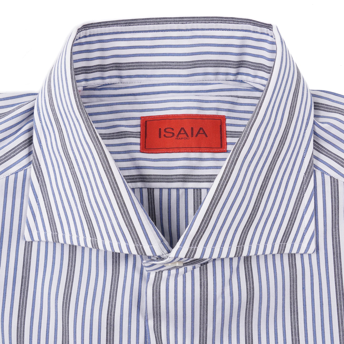 Isaia 'Italia Fit' Striped Cotton Dress Shirt - Top Shelf Apparel