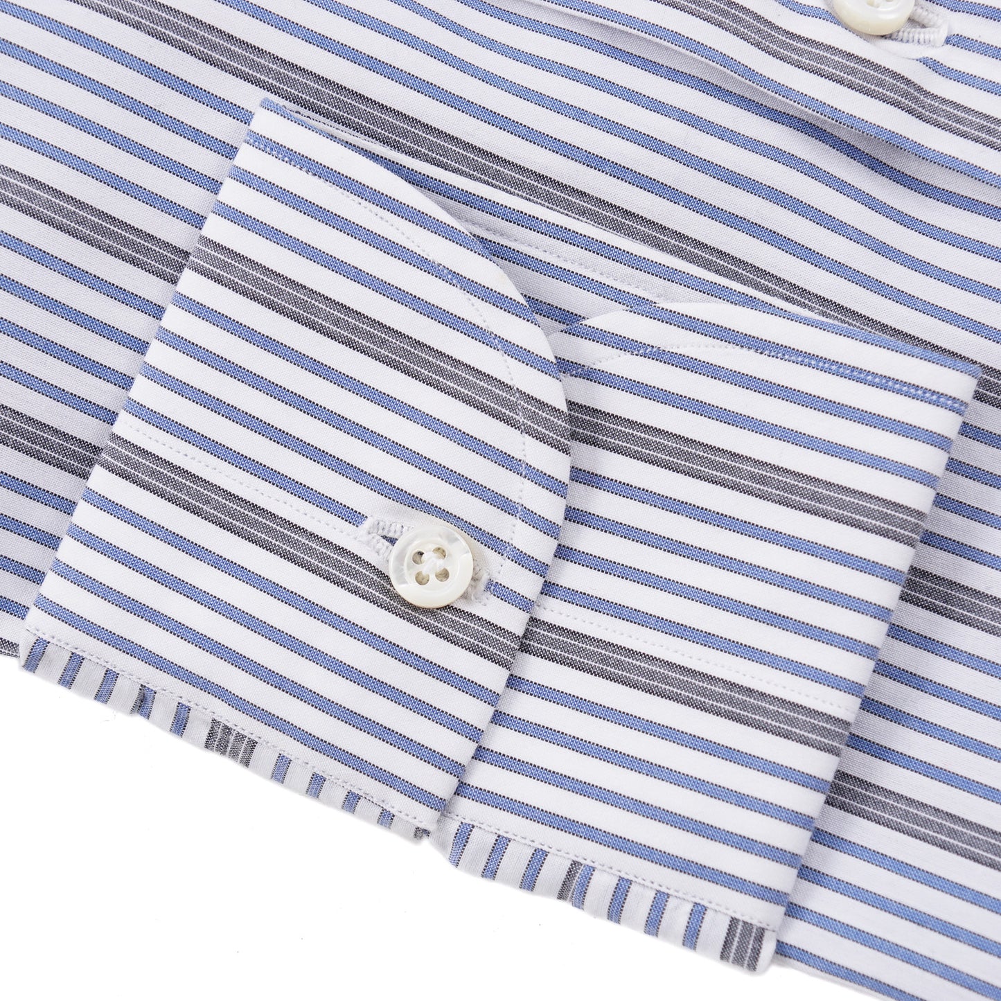 Isaia 'Italia Fit' Striped Cotton Dress Shirt - Top Shelf Apparel