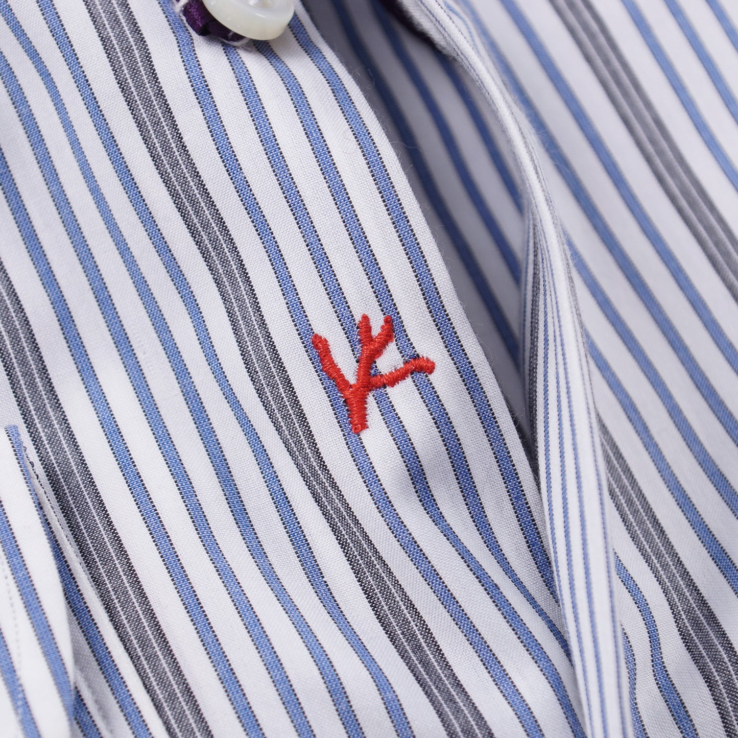 Isaia 'Italia Fit' Striped Cotton Dress Shirt - Top Shelf Apparel