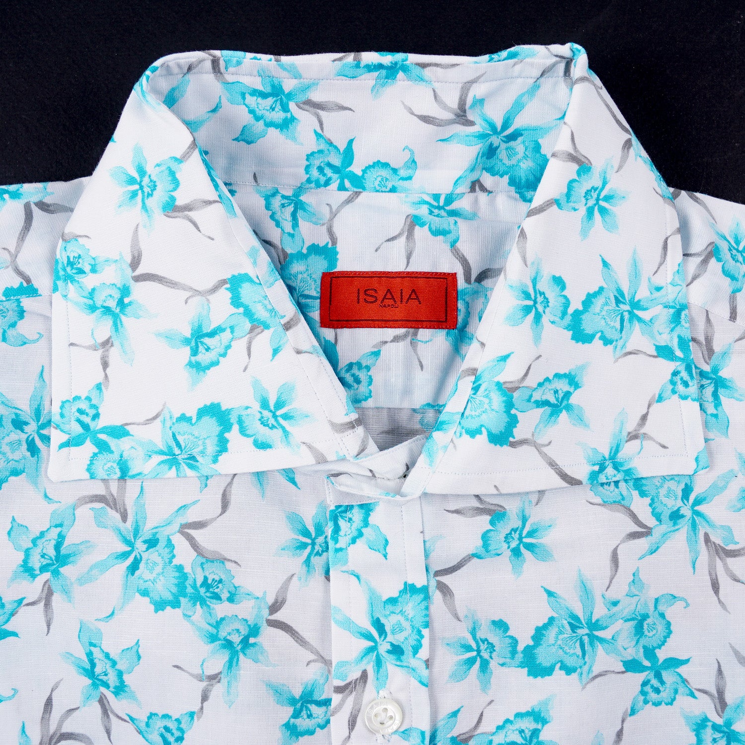Isaia Slim-Fit Floral Cotton and Linen Shirt - Top Shelf Apparel