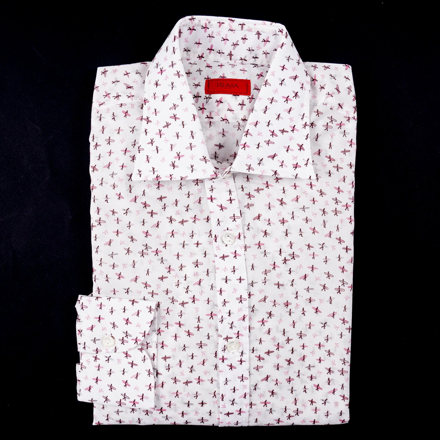 Isaia Slim-Fit Lightweight Printed Cotton Shirt - Top Shelf Apparel