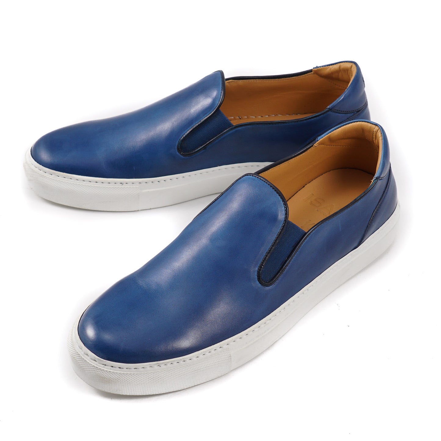 Isaia Slip-On Calf Leather Sneakers - Top Shelf Apparel