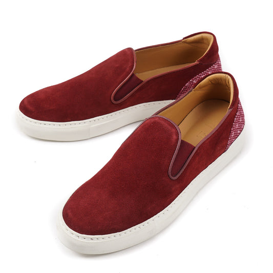 Isaia Slip-On Sneakers with Coral Motif - Top Shelf Apparel
