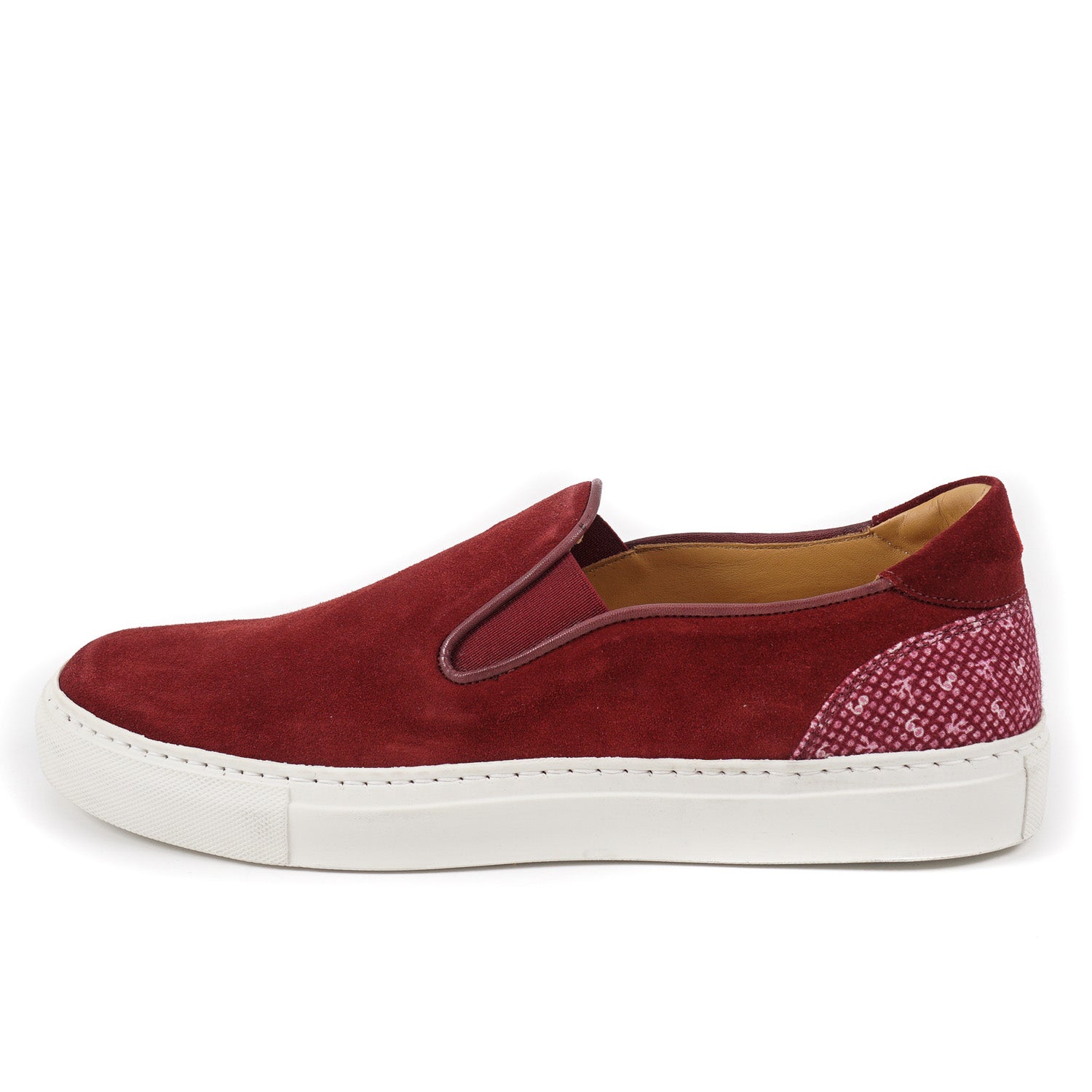 Isaia Slip-On Sneakers with Coral Motif - Top Shelf Apparel