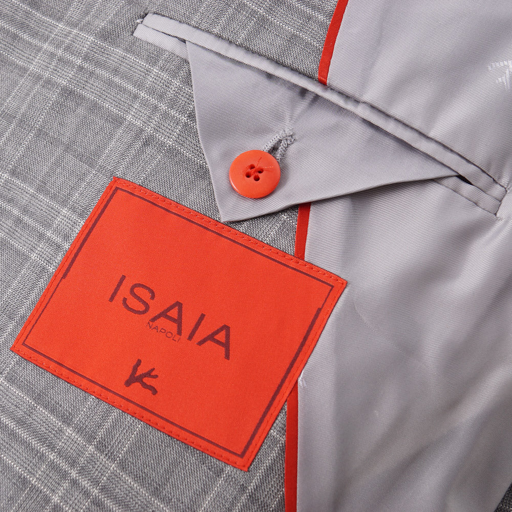 Isaia Light Gray Check Super 140s Wool Suit - Top Shelf Apparel