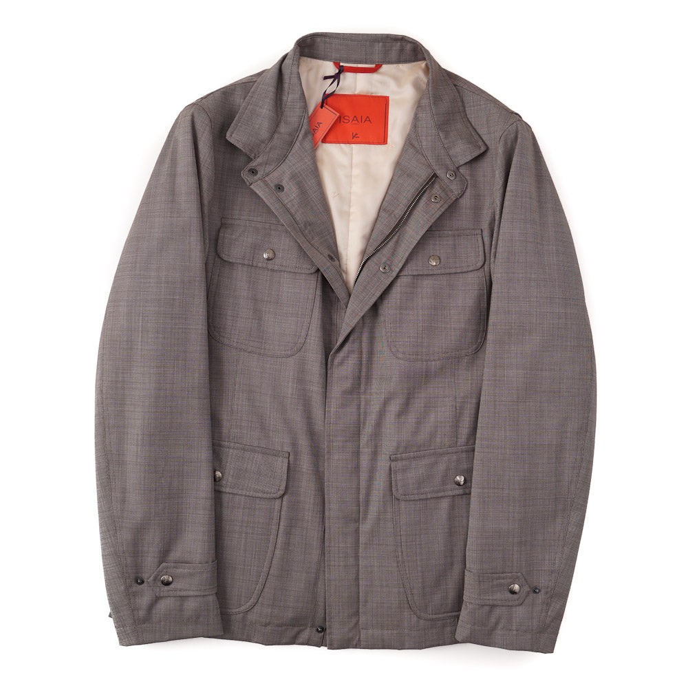 Isaia Weather-Repellent Field Jacket in Light Brown - Top Shelf Apparel