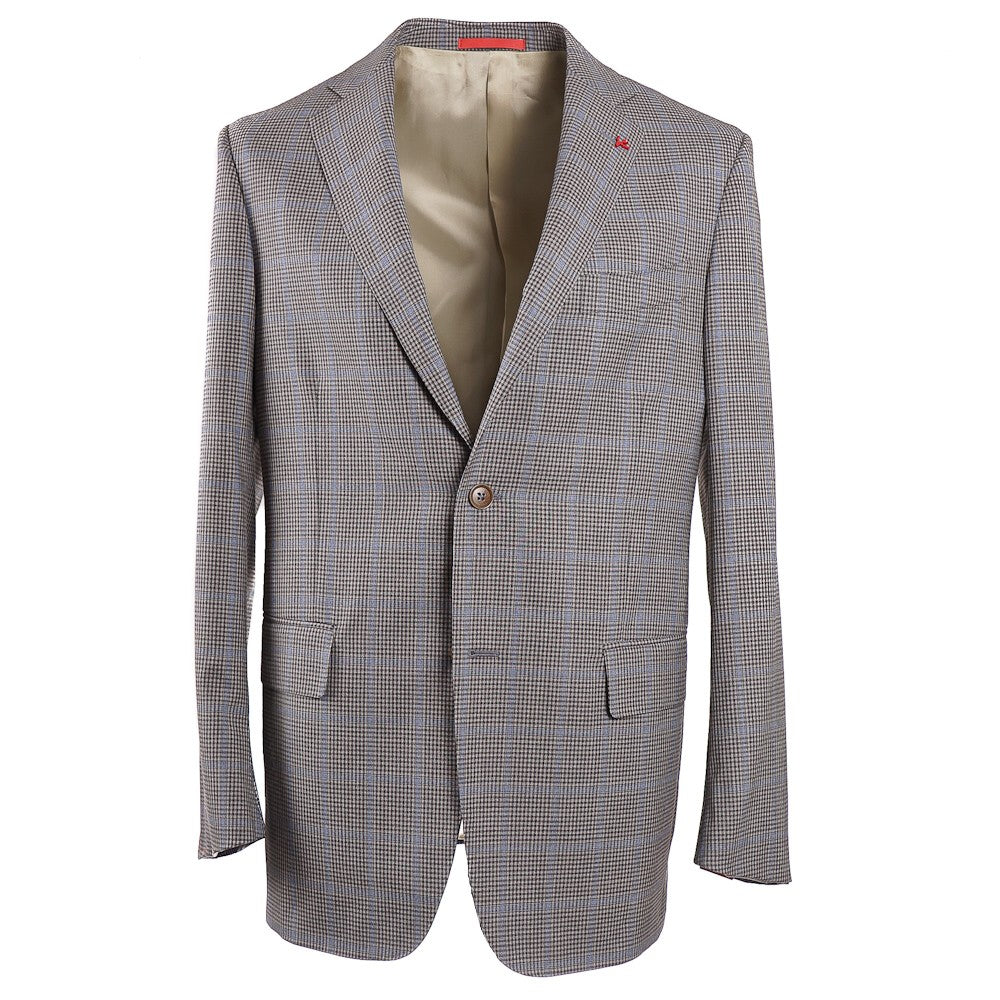 Isaia Layered Check Wool Sport Coat - Top Shelf Apparel