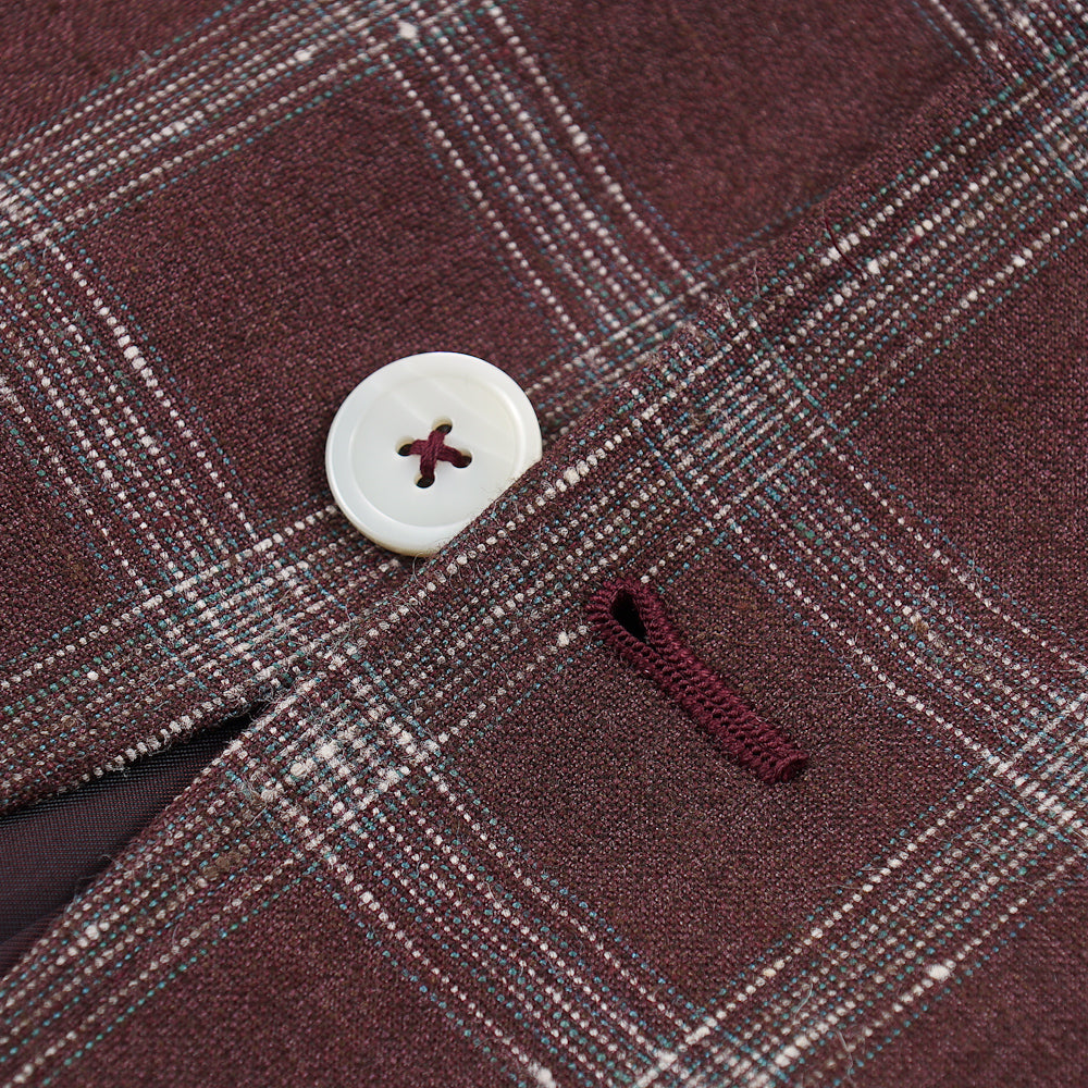 Isaia Burgundy Wool-Silk-Linen Sport Coat - Top Shelf Apparel