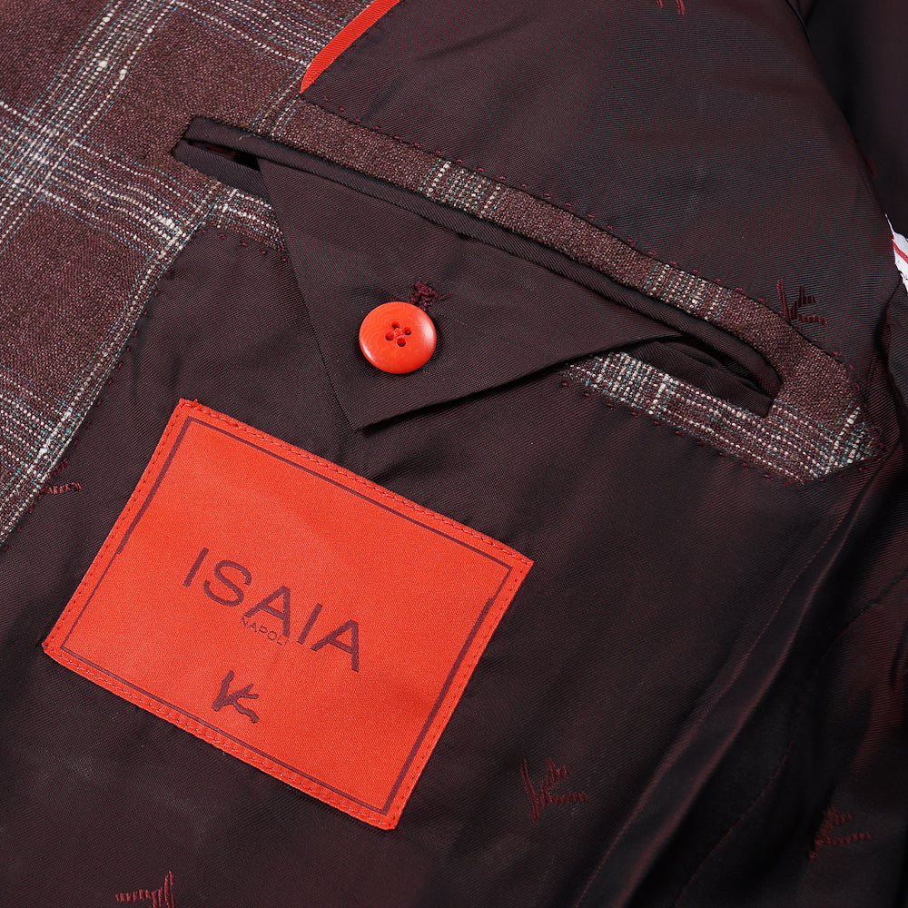 Isaia Burgundy Wool-Silk-Linen Sport Coat - Top Shelf Apparel