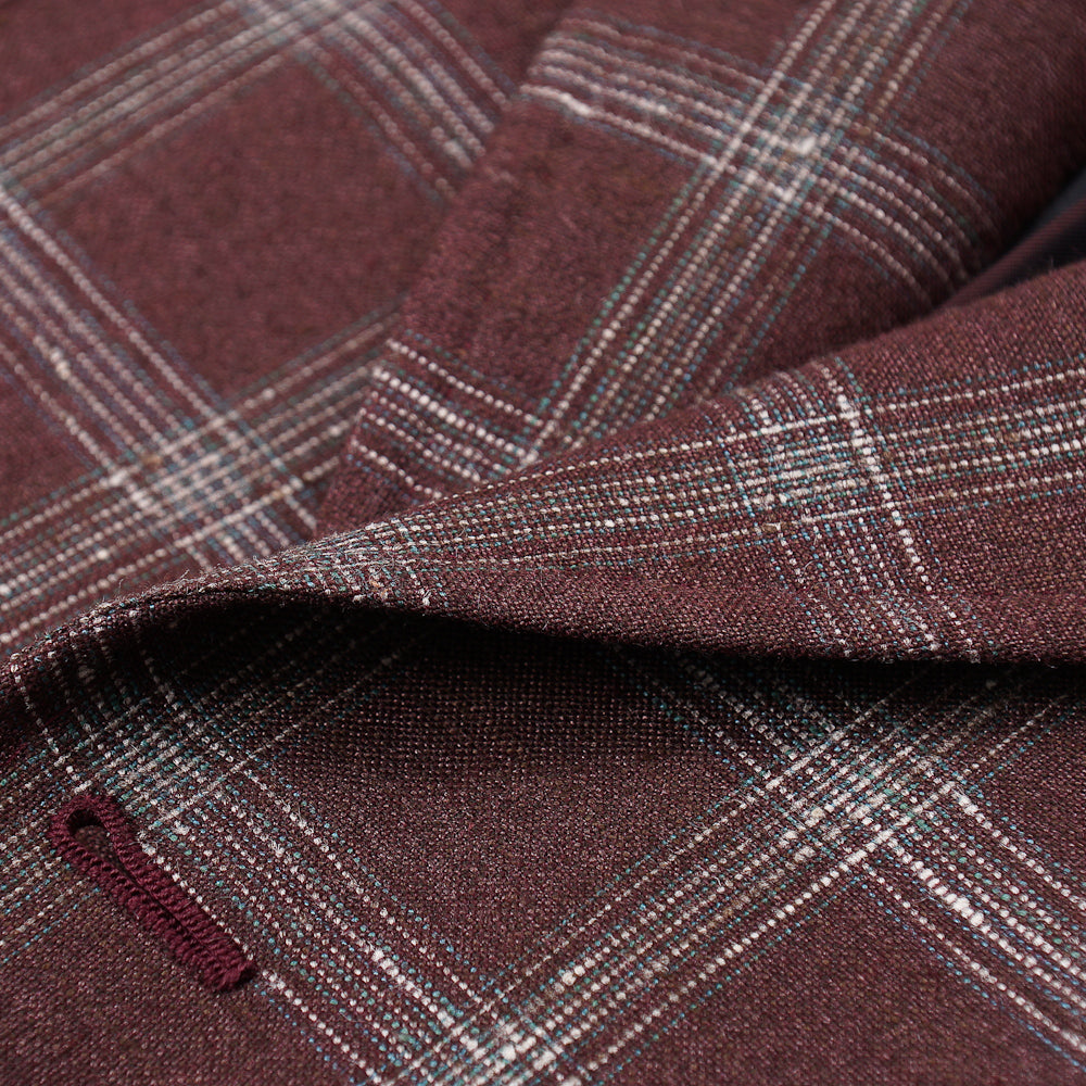 Isaia Burgundy Wool-Silk-Linen Sport Coat - Top Shelf Apparel