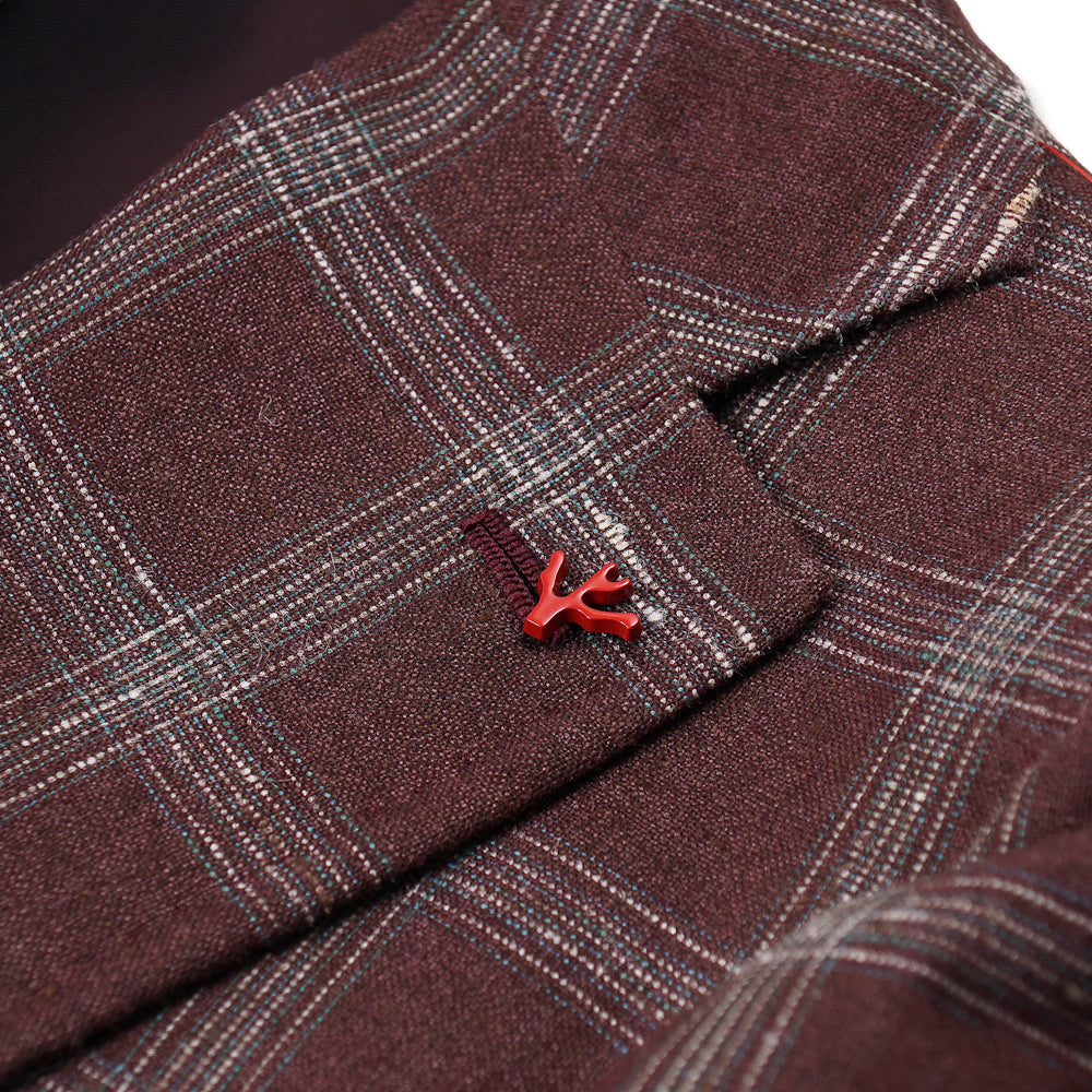 Isaia Burgundy Wool-Silk-Linen Sport Coat - Top Shelf Apparel