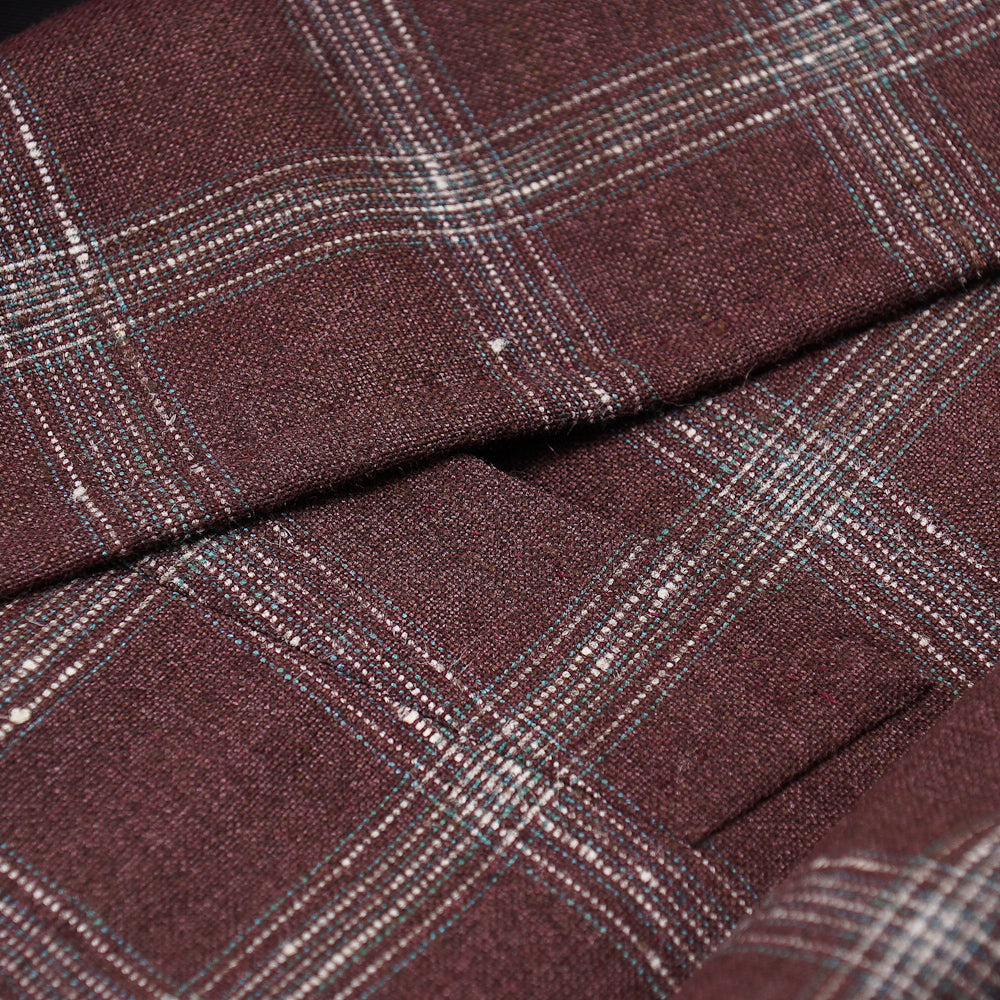Isaia Burgundy Wool-Silk-Linen Sport Coat - Top Shelf Apparel