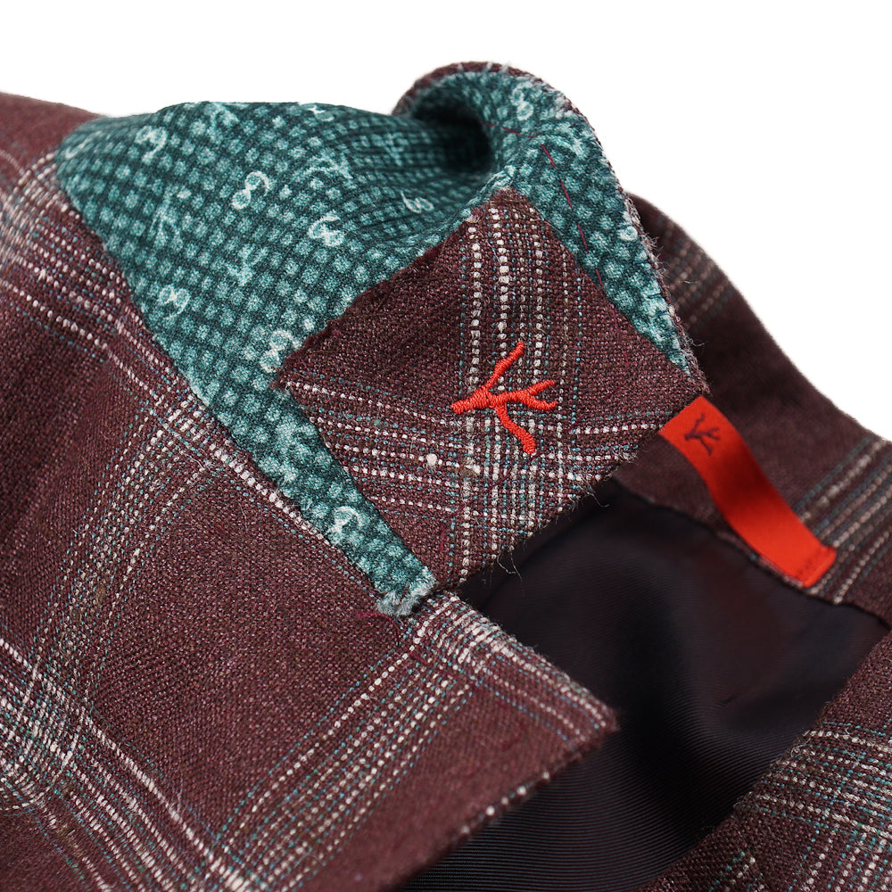 Isaia Burgundy Wool-Silk-Linen Sport Coat - Top Shelf Apparel