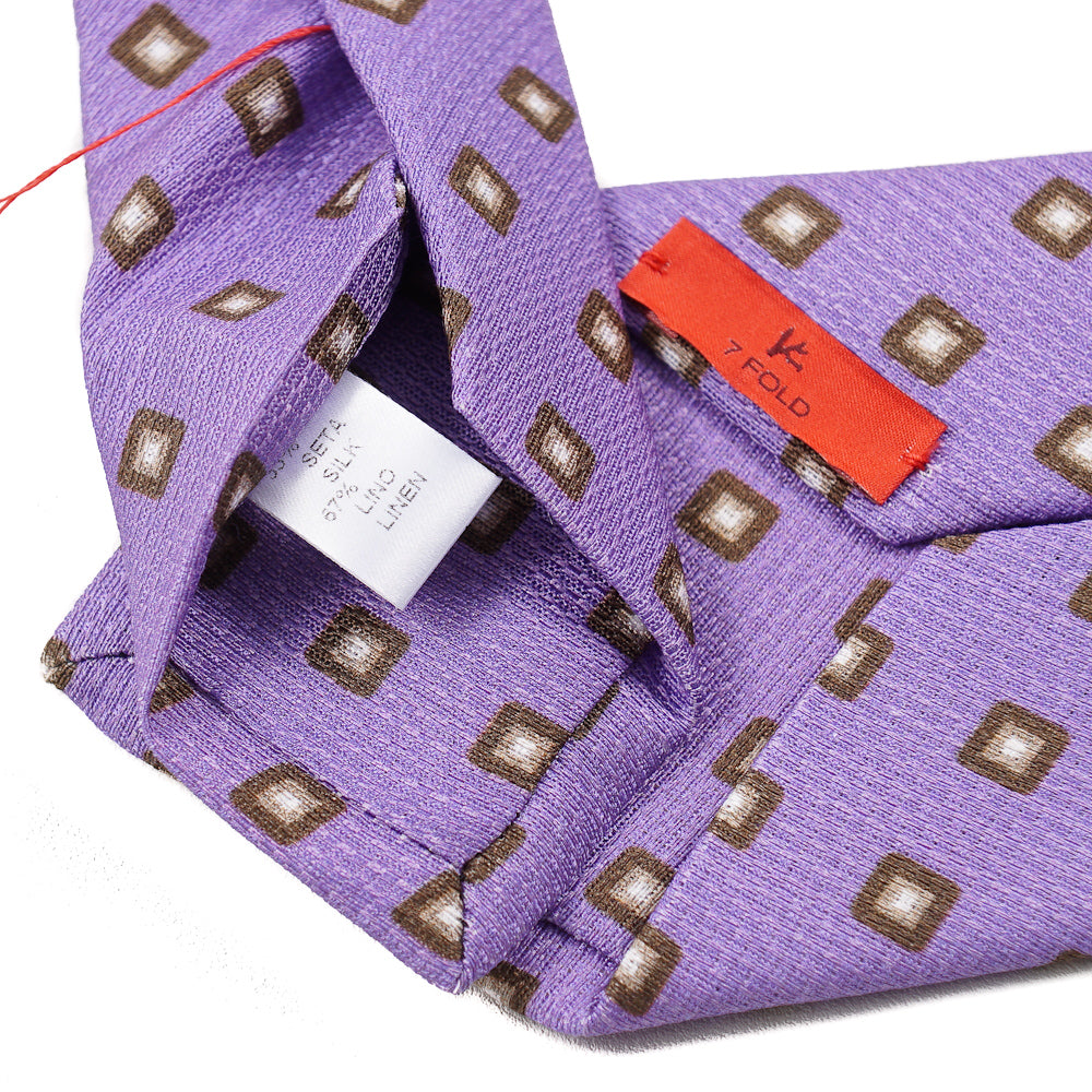 Isaia 7-Fold Lavender Jacquard Tie - Top Shelf Apparel