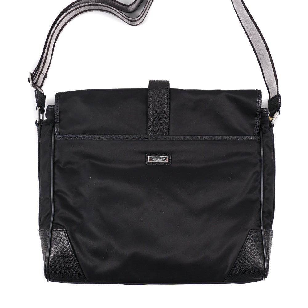Canali Nylon and Leather Shoulder Bag - Top Shelf Apparel