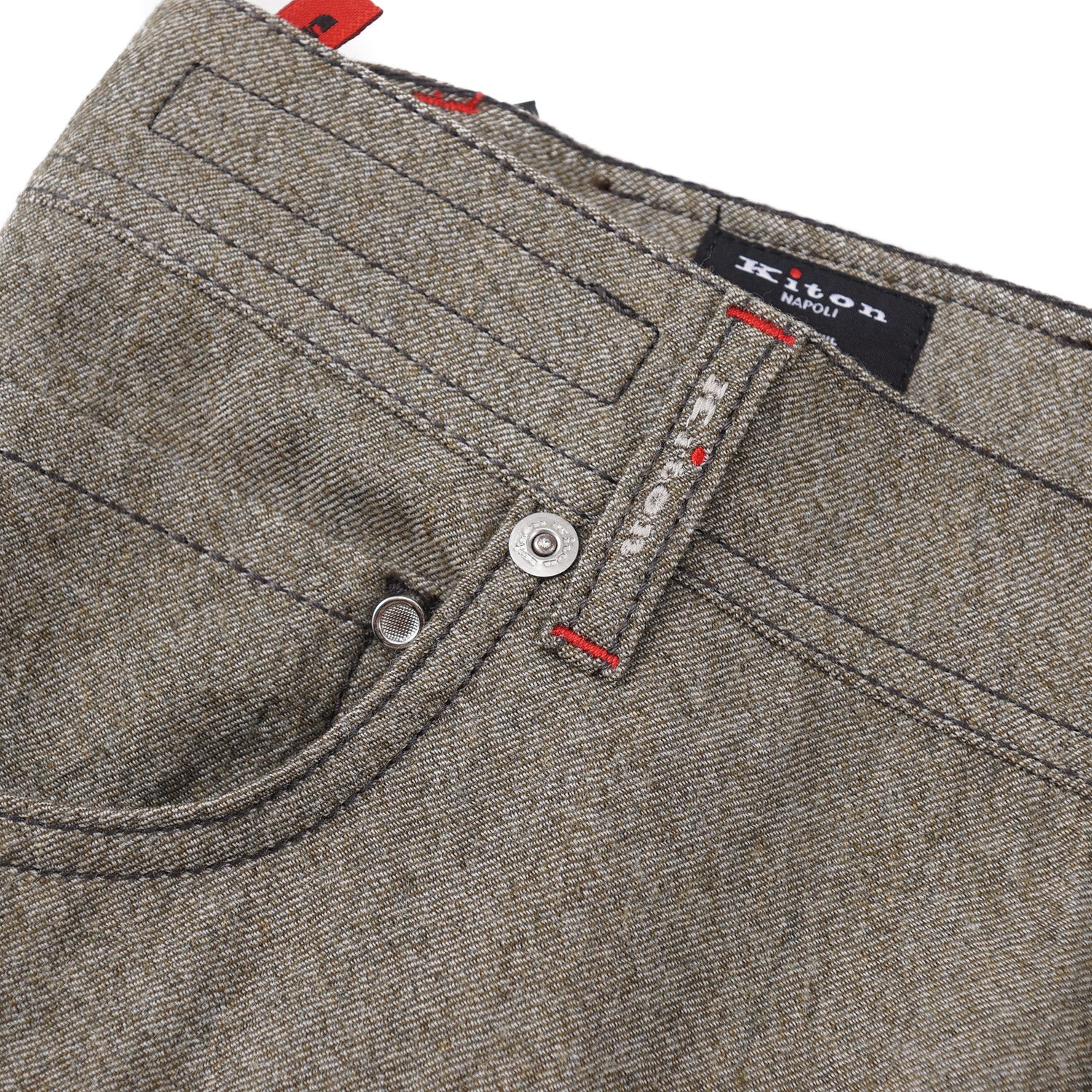 Kiton Slim Fit Five-Pocket Washed Wool Pants - Top Shelf Apparel