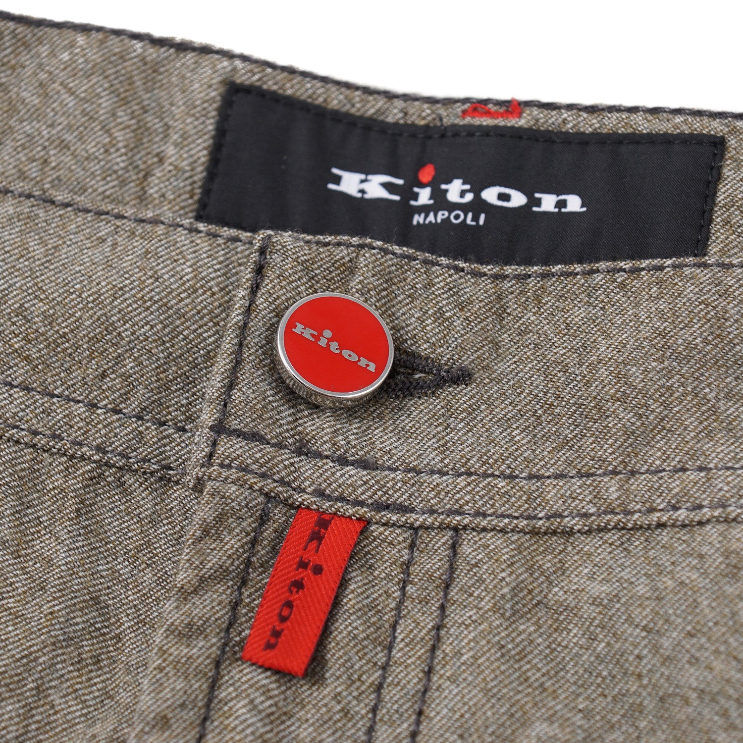 Kiton Slim Fit Five-Pocket Washed Wool Pants - Top Shelf Apparel