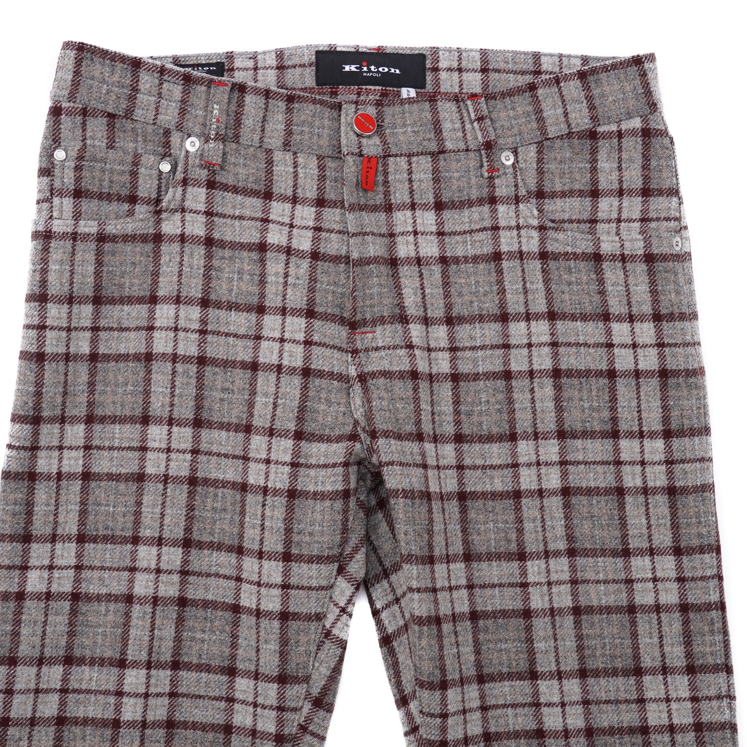 Kiton Slim Fit Five-Pocket Wool Pants - Top Shelf Apparel
