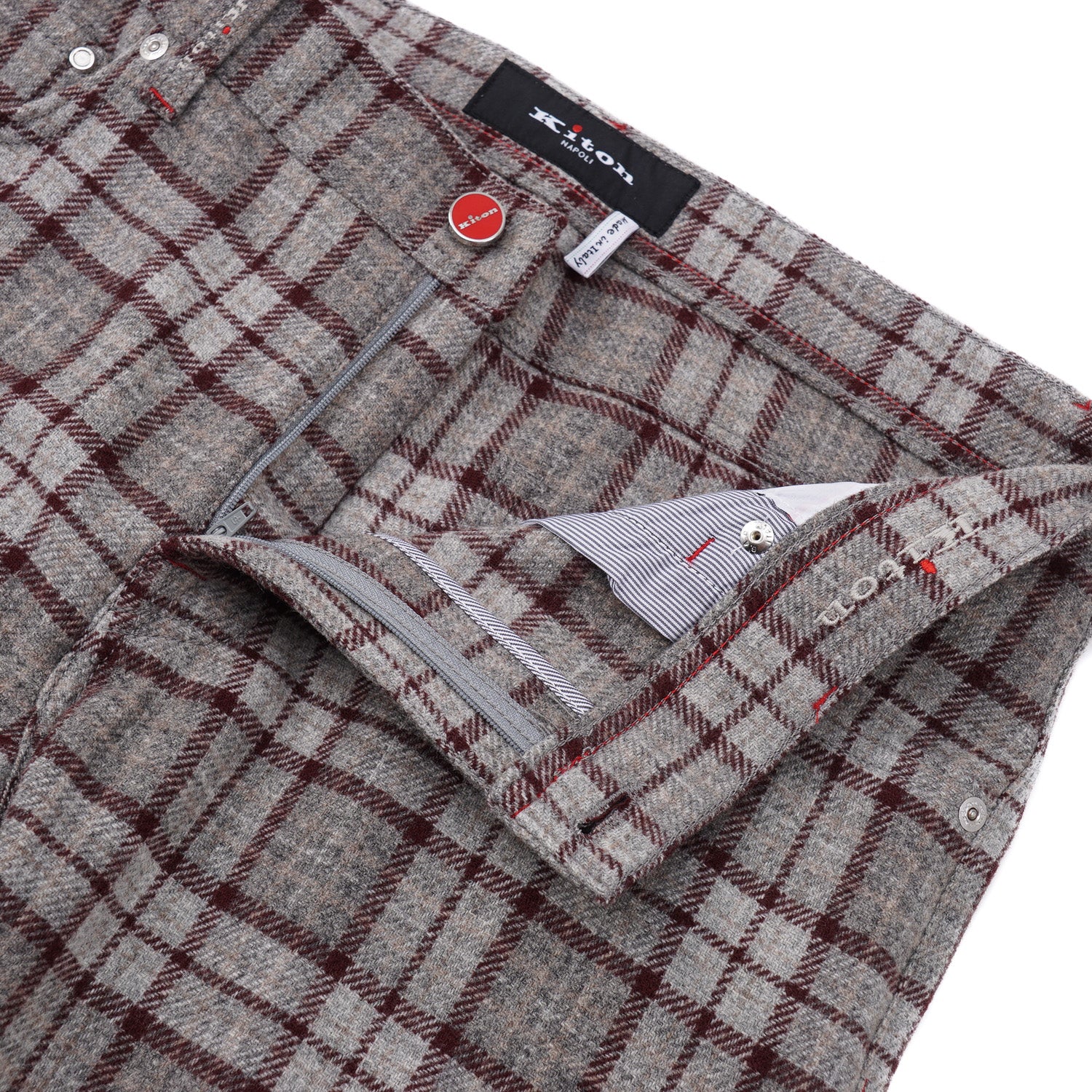 Kiton Slim Fit Five-Pocket Wool Pants - Top Shelf Apparel