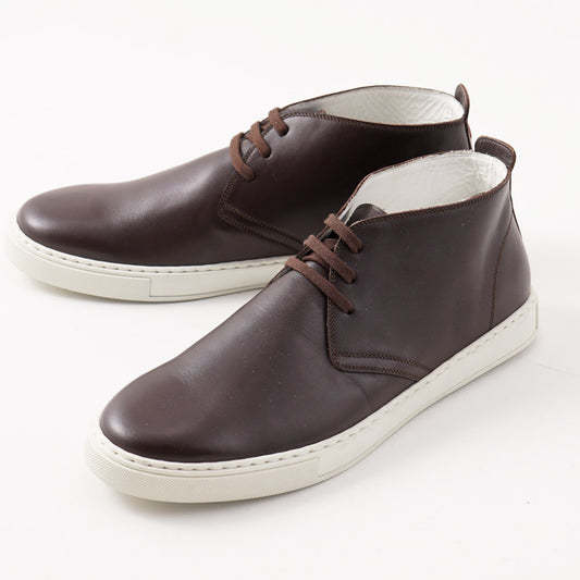 Kiton Chukka Sneaker in Chocolate Calf Leather - Top Shelf Apparel