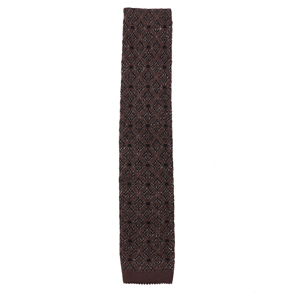 Isaia Jacquard Knit Cotton-Linen Tie - Top Shelf Apparel