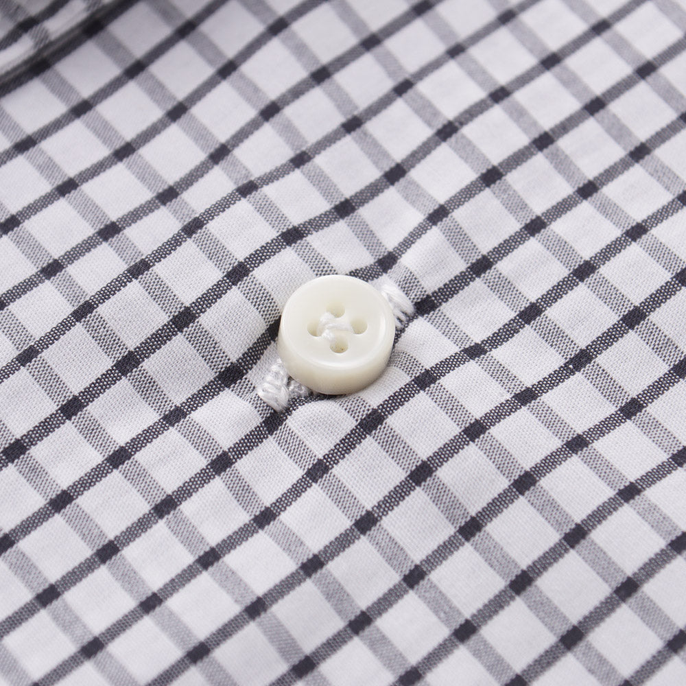 Mattabisch Cotton Shirt in Black Grid Check - Top Shelf Apparel