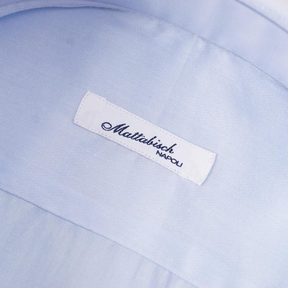 Mattabisch Cotton Shirt in Light Sky Blue Solid - Top Shelf Apparel