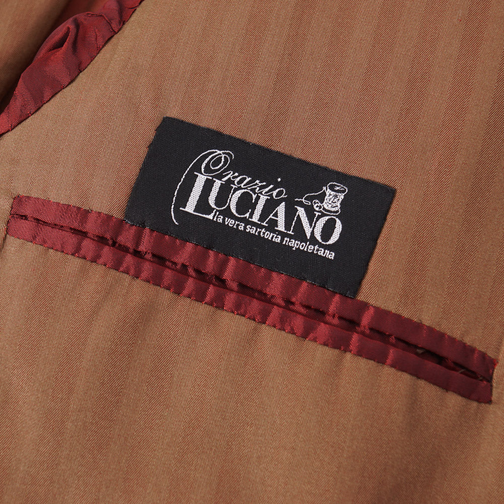 Orazio Luciano Herringbone Cotton and Silk Sport Coat - Top Shelf Apparel