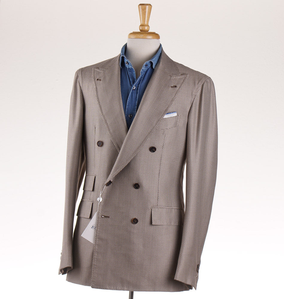 Orazio Luciano Houndstooth Silk and Wool Sport Coat - Top Shelf Apparel