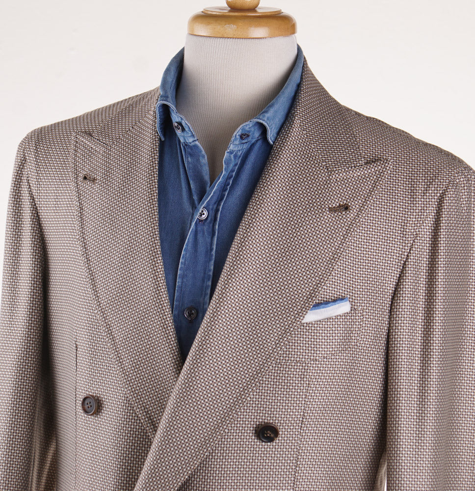 Orazio Luciano Houndstooth Silk and Wool Sport Coat - Top Shelf Apparel