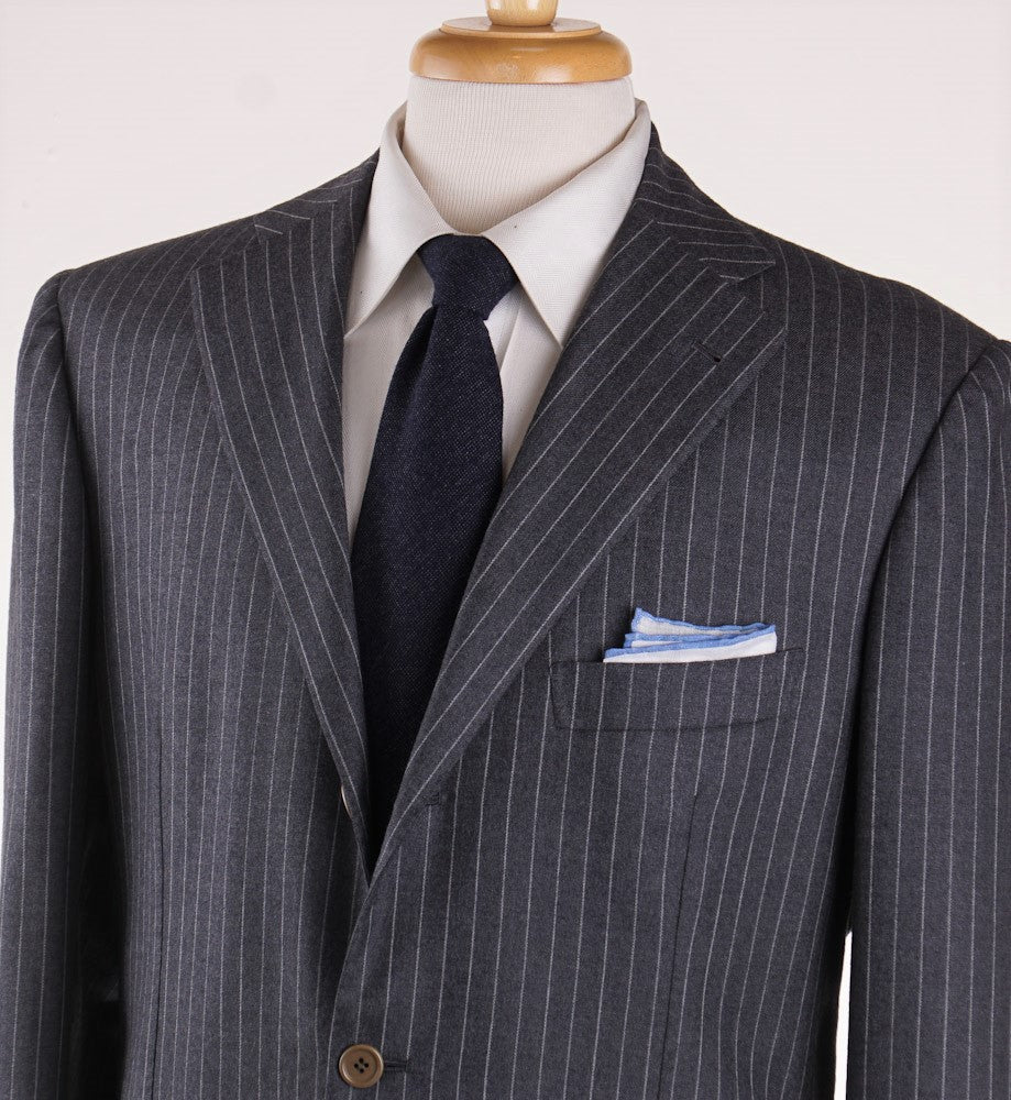 Orazio Luciano Gray Stripe Wool-Cashmere Suit – Top Shelf Apparel