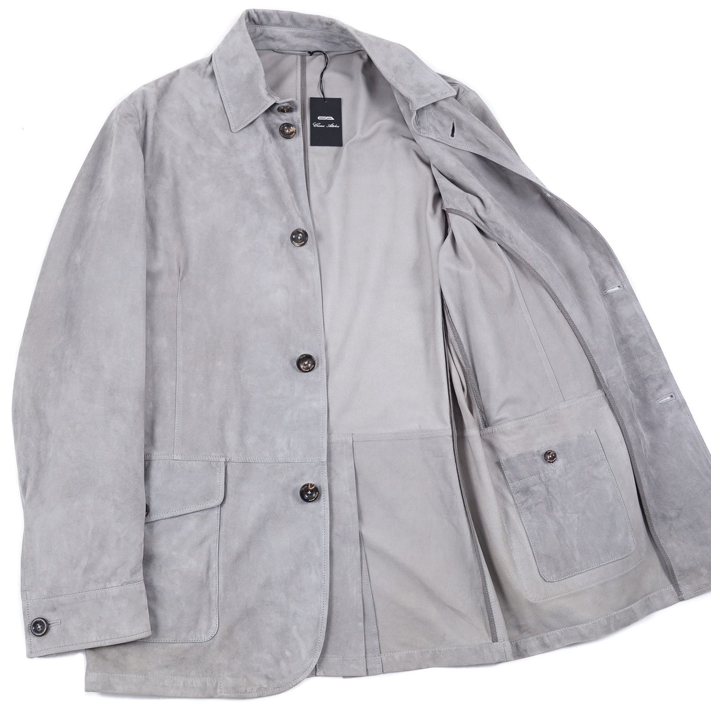 Cesare Attolini Nappa Suede Field Jacket - Top Shelf Apparel