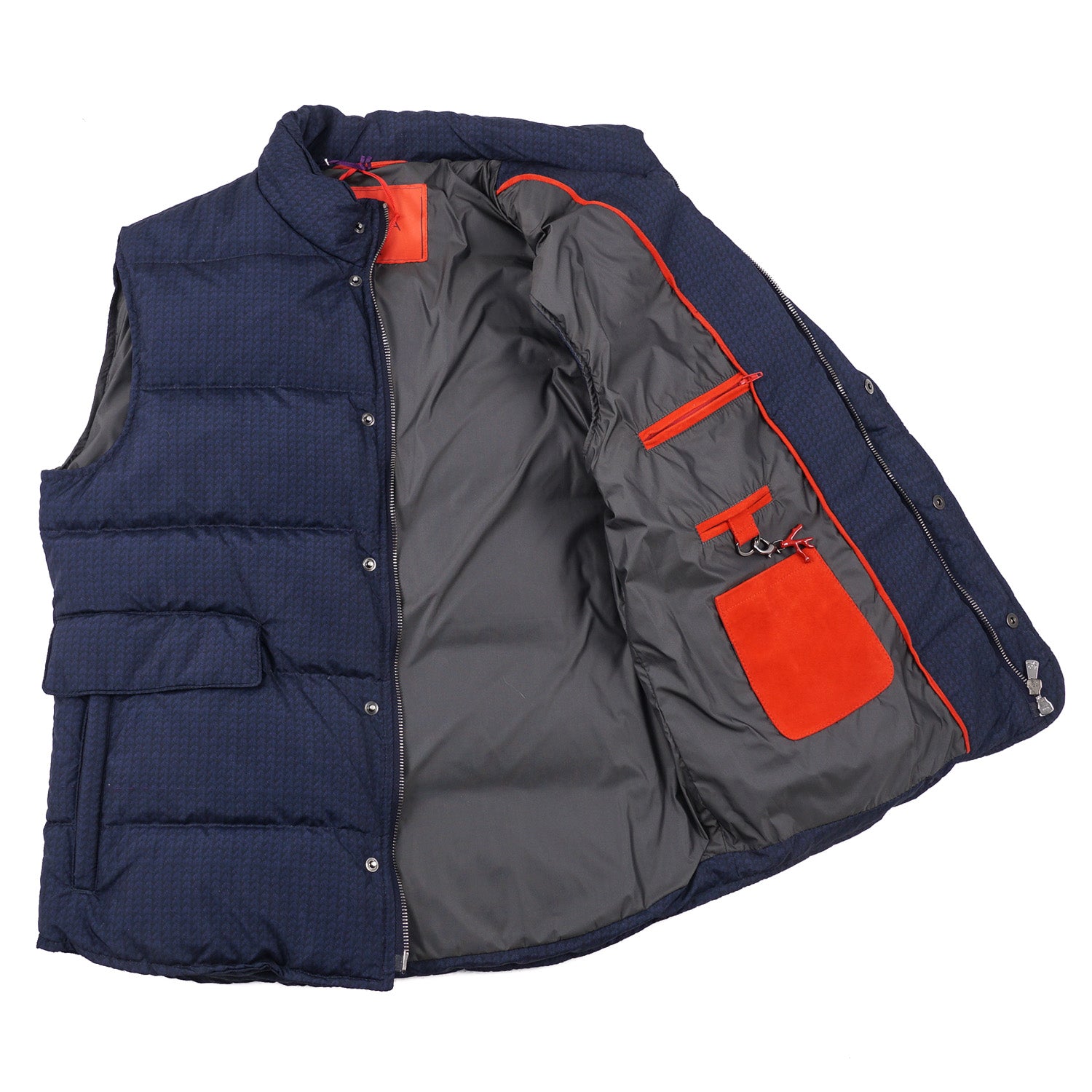 Isaia 'Aqua Print' Quilted Puffer Down Vest – Top Shelf Apparel