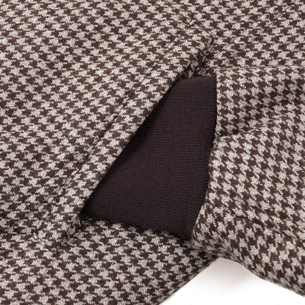 Isaia Houndstooth Wool Bomber Jacket - Top Shelf Apparel