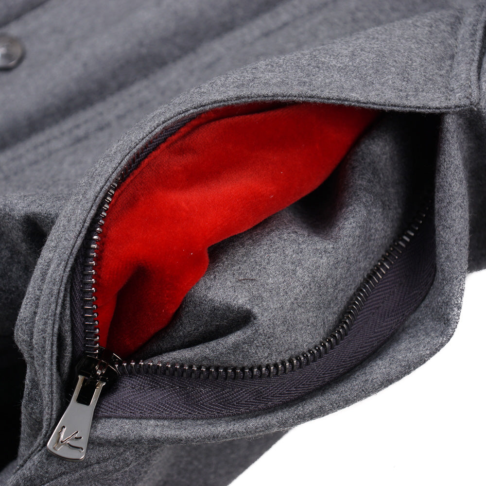 Isaia Wool Field Jacket with Fur Collar - Top Shelf Apparel