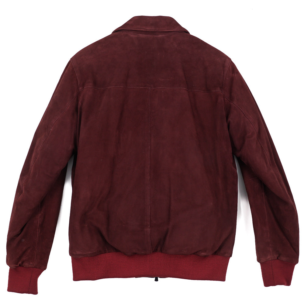 Isaia Down-Filled Suede Bomber Jacket - Top Shelf Apparel