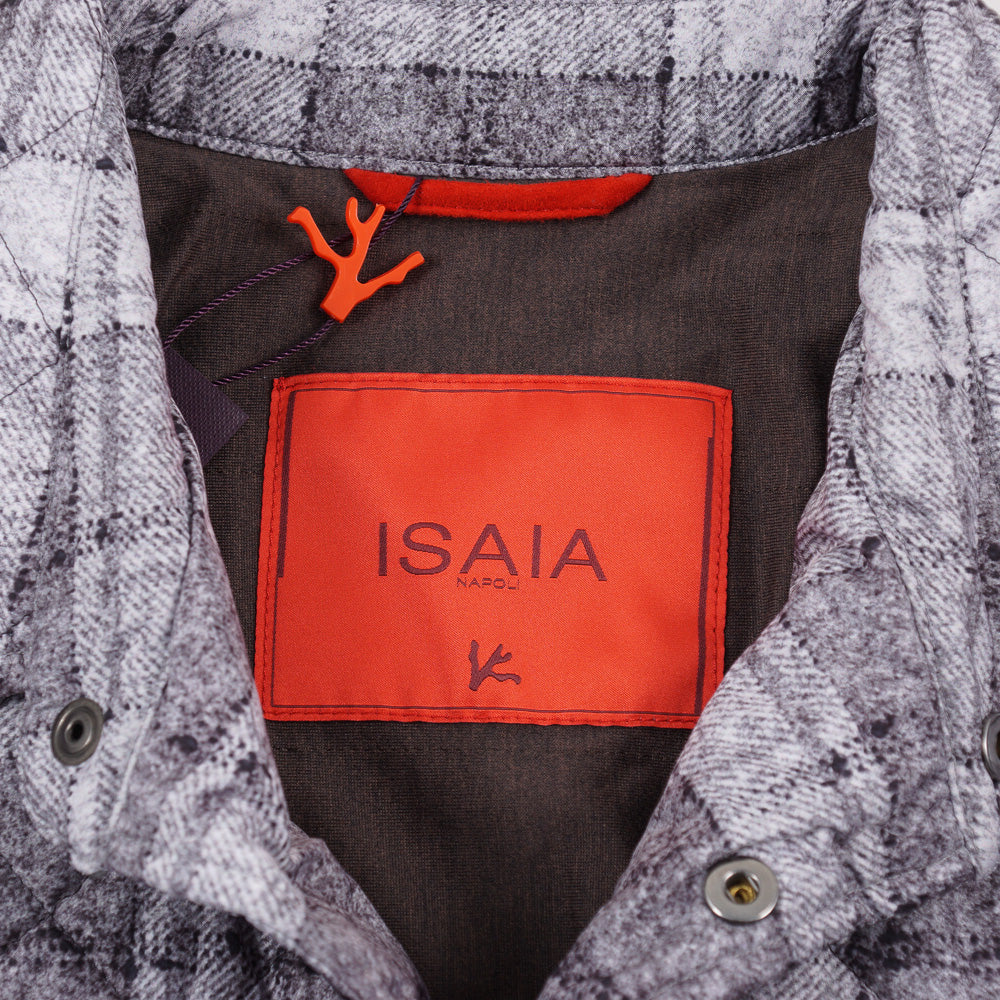 Isaia Printed Quilted Puffer Shirt-Jacket - Top Shelf Apparel