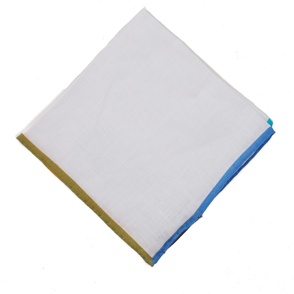 Roda Contrast Linen Pocket Square - Top Shelf Apparel
