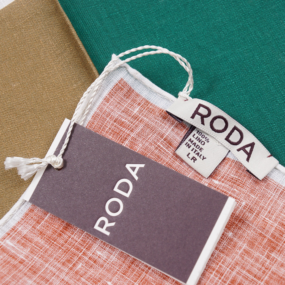 Roda Contrast Linen Pocket Square - Top Shelf Apparel