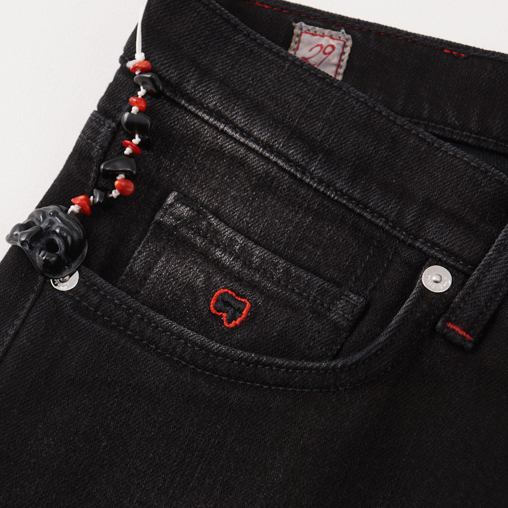 Marco Pescarolo Slim Jeans in Black Kurabo Denim - Top Shelf Apparel