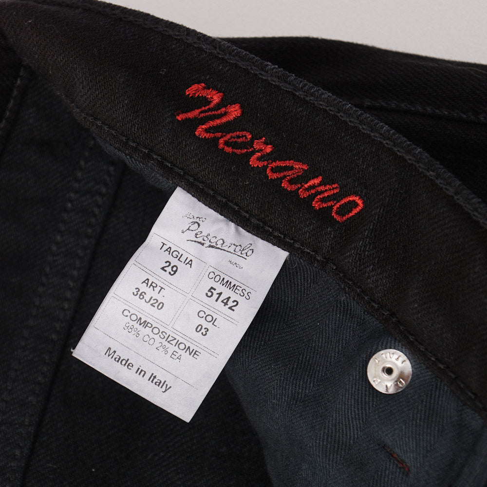 Marco Pescarolo Slim Jeans in Black Kurabo Denim - Top Shelf Apparel