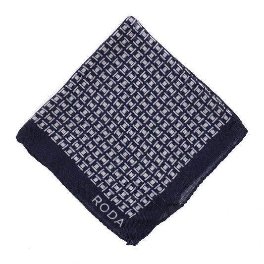 Roda Jacquard Print Wool Pocket Square - Top Shelf Apparel